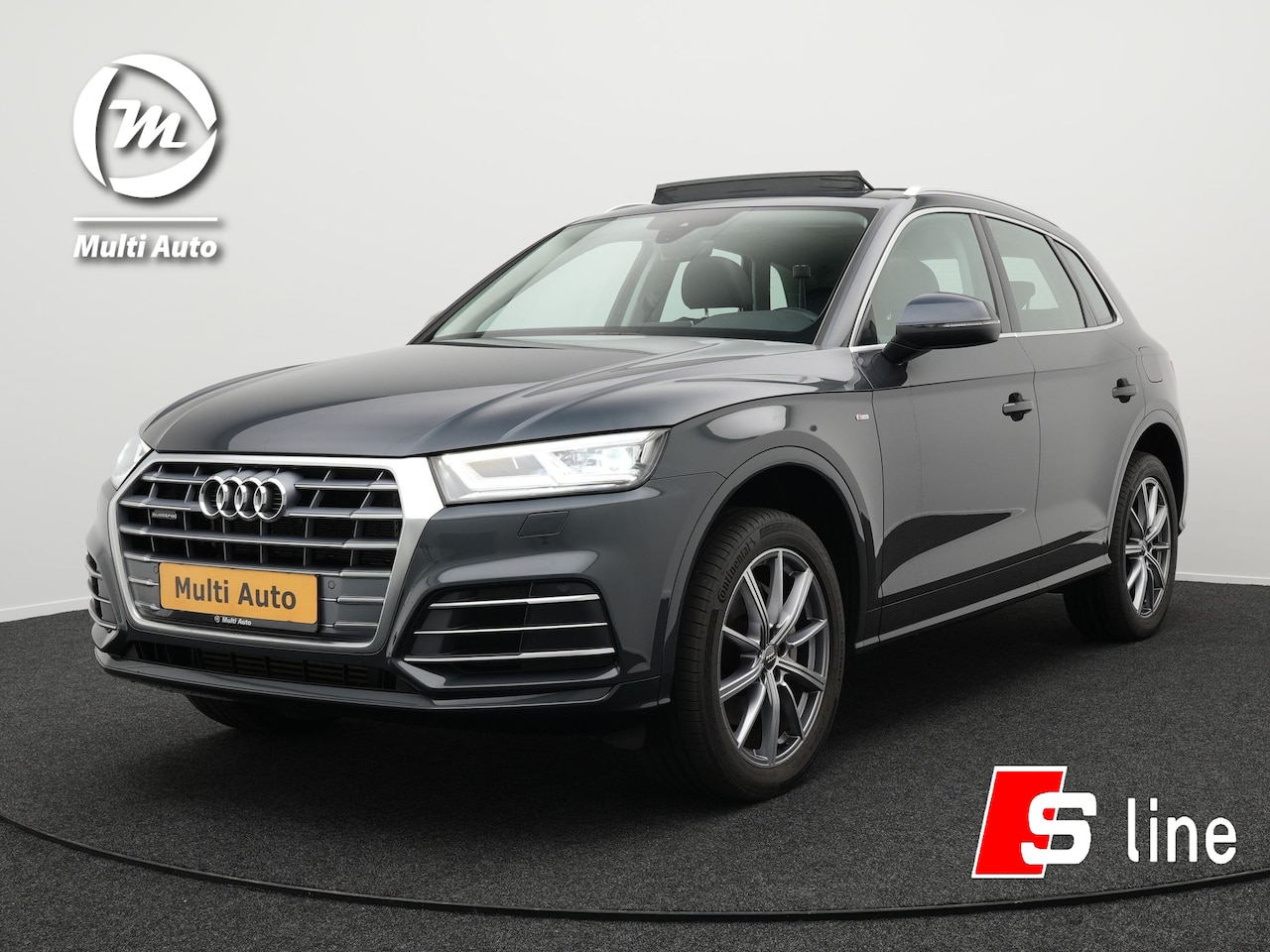 Audi Q5 - 50 TFSI e quattro S Edition Plug in Hybrid PHEV | Panodak | Trekhaak af Fabriek | Alcantar - AutoWereld.nl