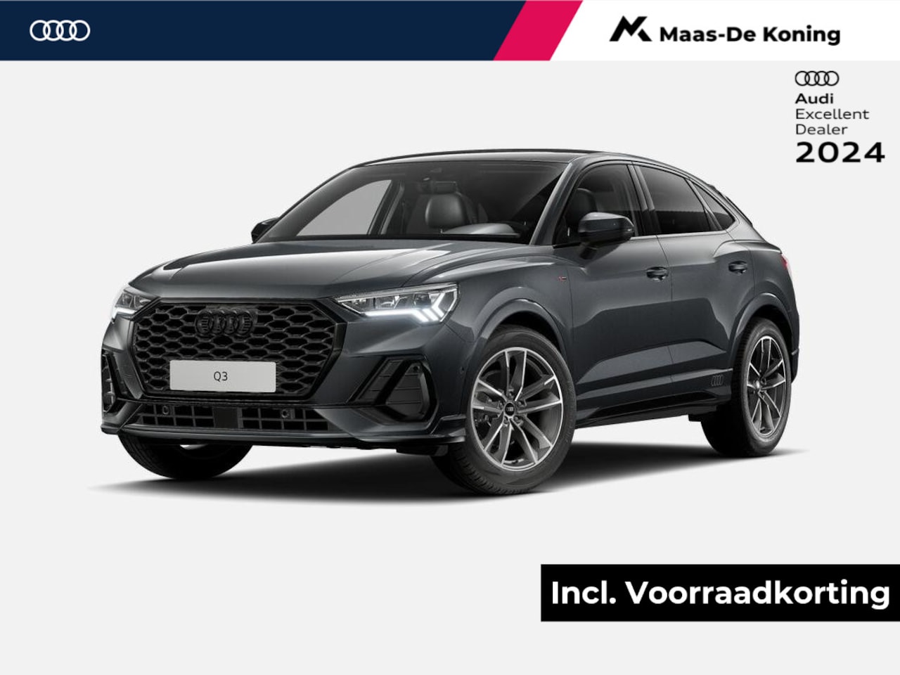 Audi Q3 Sportback - 35 TFSI S Edition Competition 150 PK · Sonos Premium 3D · Comfortsleutel ·  Glazen panoram - AutoWereld.nl