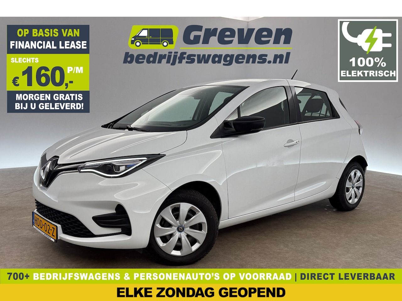 Renault Zoe - Life 52 kWh Huur Accu | Elektrisch | LED Airco Cruise Carplay Virtual DAB+ Stoelverwarming - AutoWereld.nl