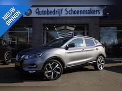 Nissan Qashqai - 1.3 DIG-T Tekna 360-CAMERA PANO CARPLAY DAB RUIT+STOELVERW. 19"LMV HALFLEER NAVI CRUISE 2x