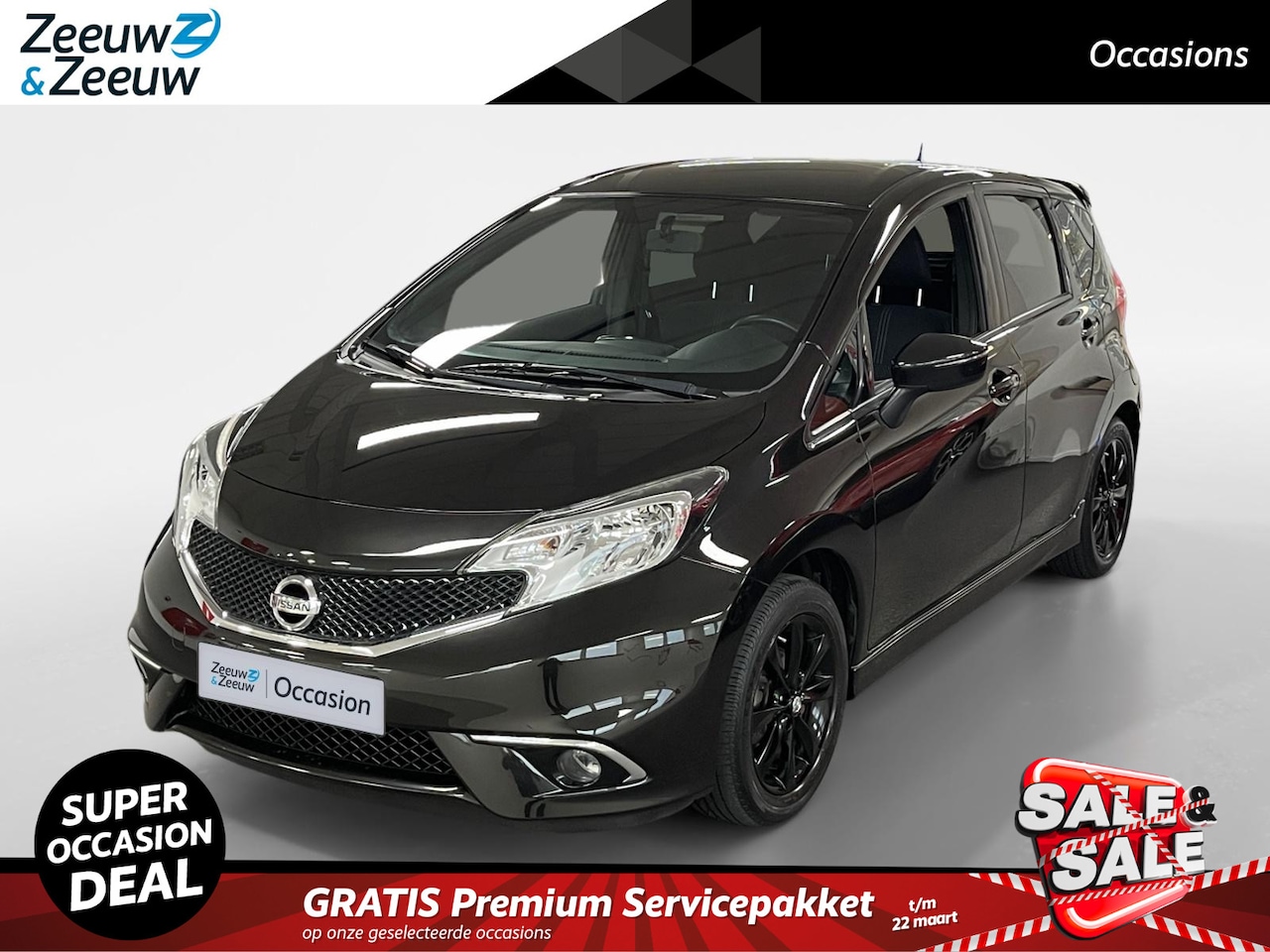 Nissan Note - 1.2 Black Edition Airco Navi cruise controle lm velgen dikste uitvoering UNIEK ORGINEEL NE - AutoWereld.nl