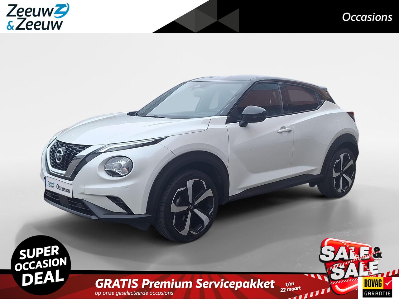 Nissan Juke - 1.0 DIG-T Tekna |Unieke km stand 15000!|Navigatie| Stoelverwarming|360 graden camera|100% - AutoWereld.nl