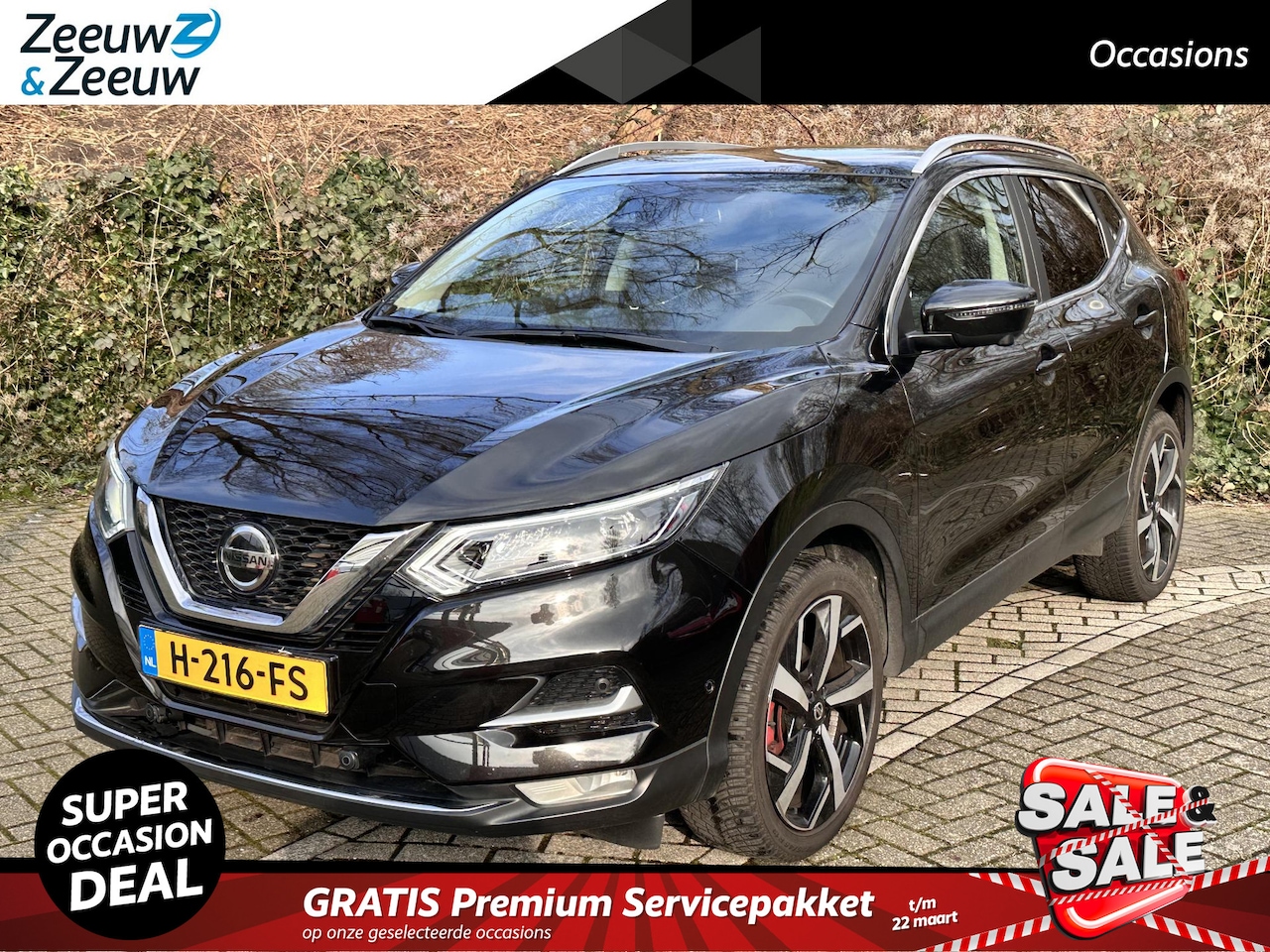 Nissan Qashqai - 1.3 DIG-T Tekna | SUPER LUXE UITVOERING | LAGE KILOMETERS | RODE REMBLOKKEN | PANO DAK | A - AutoWereld.nl