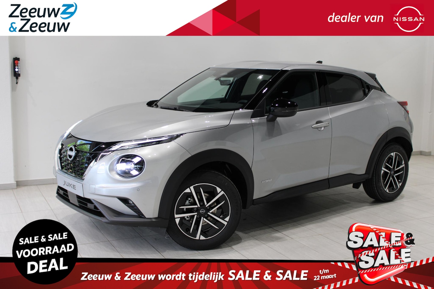 Nissan Juke - 1.6 Hybrid N-Connecta | € 7.000,= VOORRAAD KORTING| COLD PACK | NAVIGATIE | - AutoWereld.nl