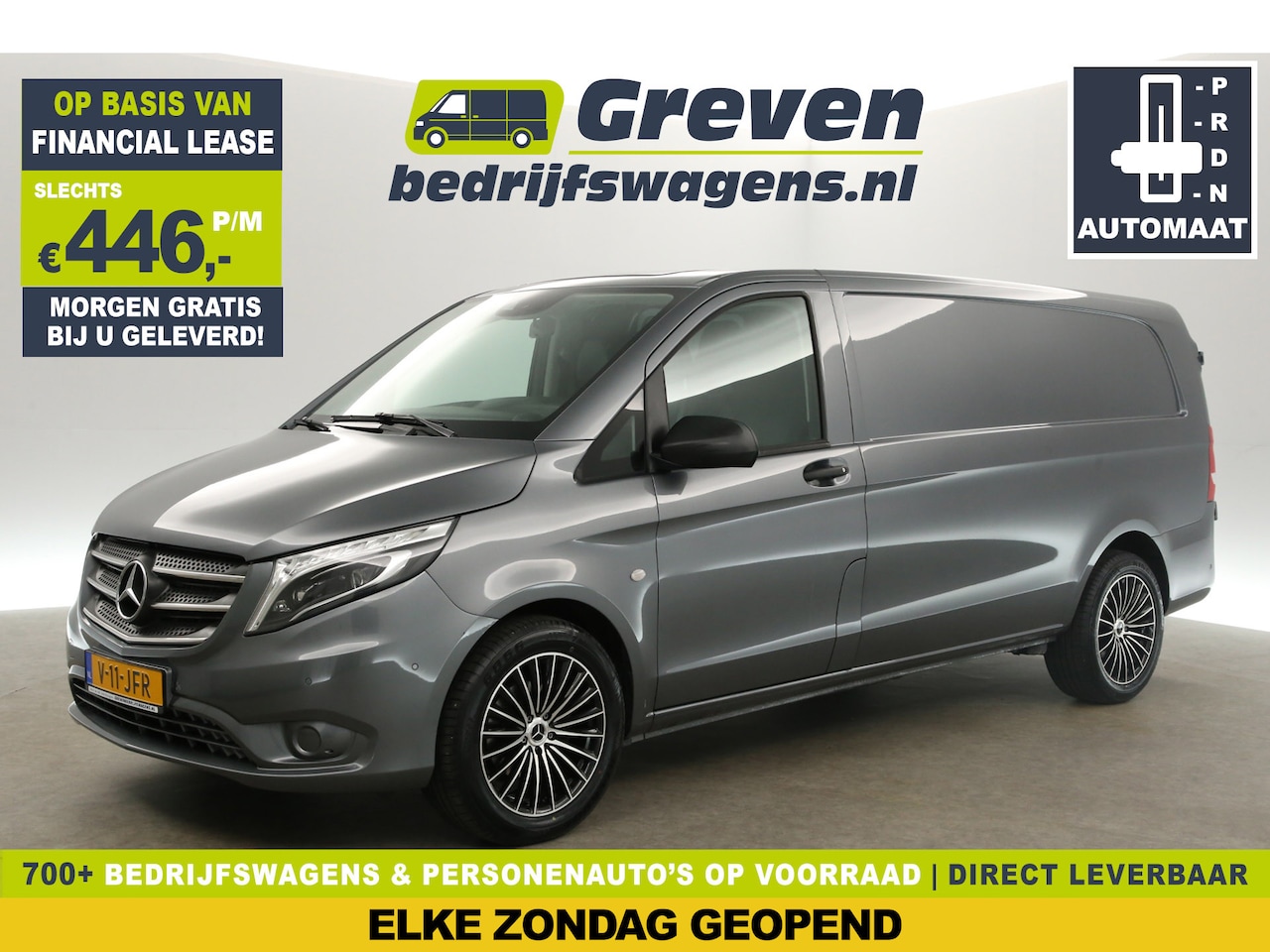 Mercedes-Benz Vito - 114 CDI Extra Lang Automaat Airco Cruise Camera Trekhaak Navi PDC 18"LMV 3 Persoons - AutoWereld.nl