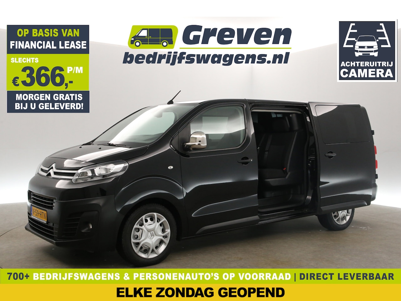 Citroën Jumpy - 2.0 HDI L3H1 | Dubbele Cabine | 5 Persoons | 150PK 360Camera 2xSchuifdeur Airco Carplay Cr - AutoWereld.nl