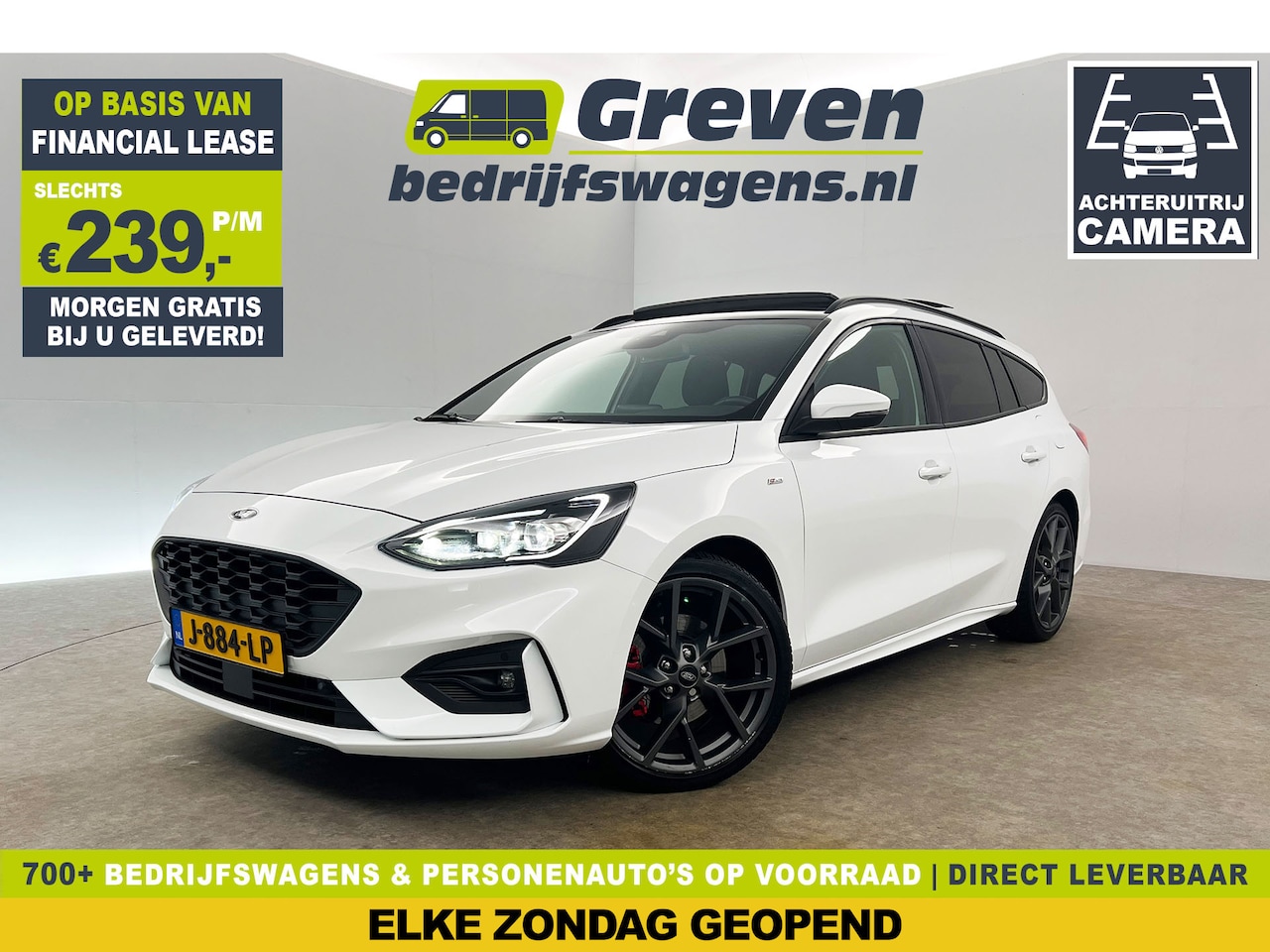 Ford Focus - 1.0 EcoBoost Hybrid ST Line 168PK Pano Bang&Olufsen Audio Camera Clima Carplay Cruise LED - AutoWereld.nl