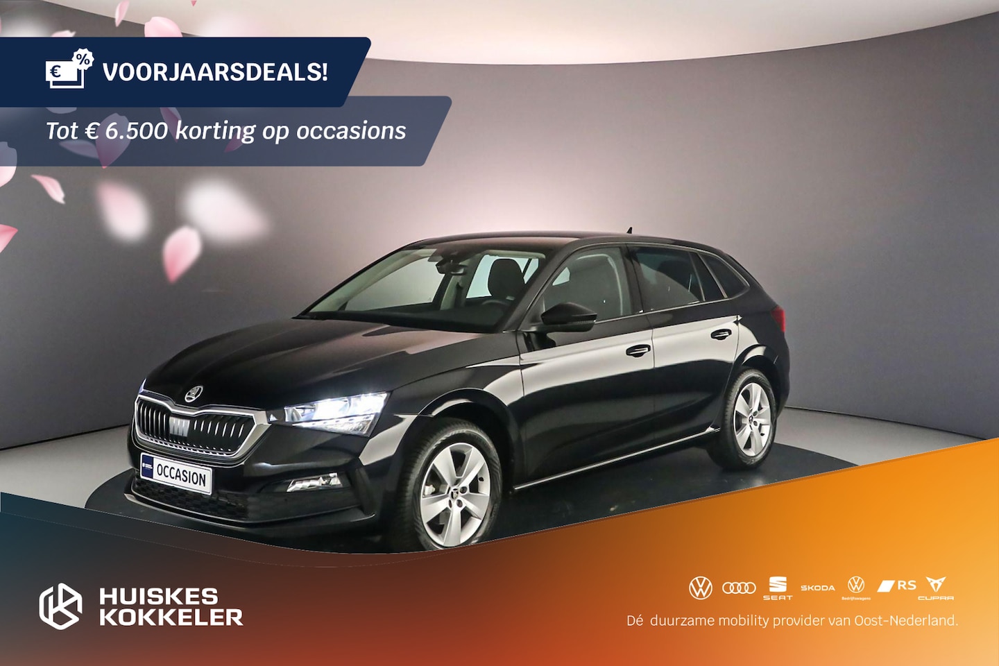 Skoda Scala - Ambition 1.0 TSI 110pk DSG Automaat Cruise control, Airco, Radio, DAB, LED verlichting, Pa - AutoWereld.nl