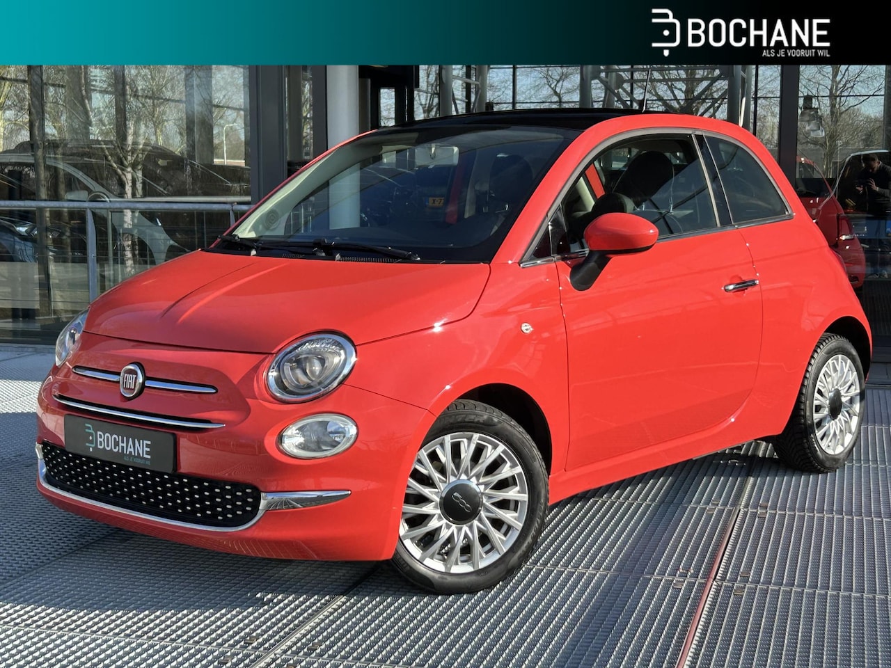 Fiat 500 - 0.9 TwinAir Turbo Lounge | Panoramadak | Navigatie | Bluetooth | Airconditioning - AutoWereld.nl