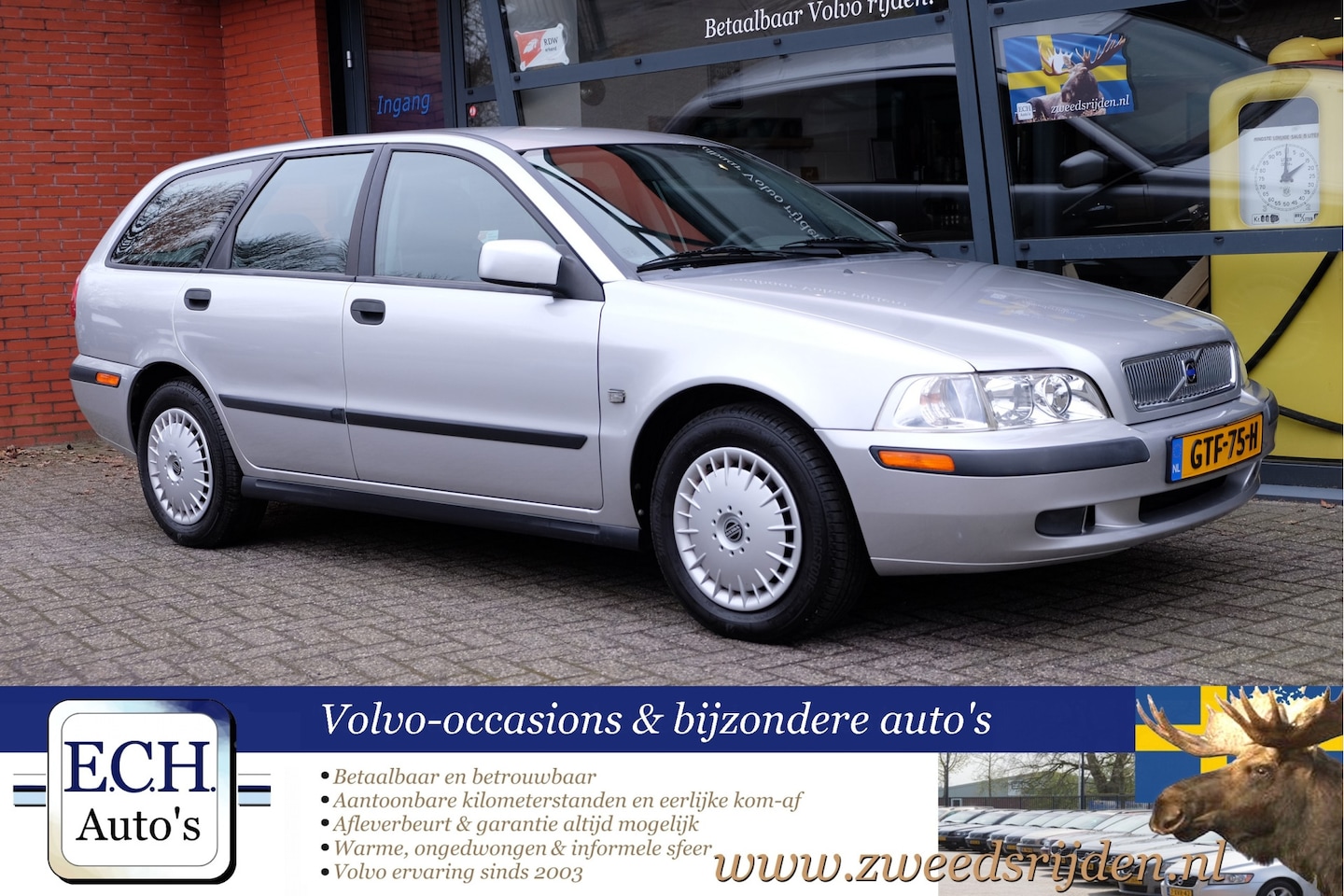 Volvo V40 - 1.6 1.6 109 pk, Airco, unieke km-stand! - AutoWereld.nl