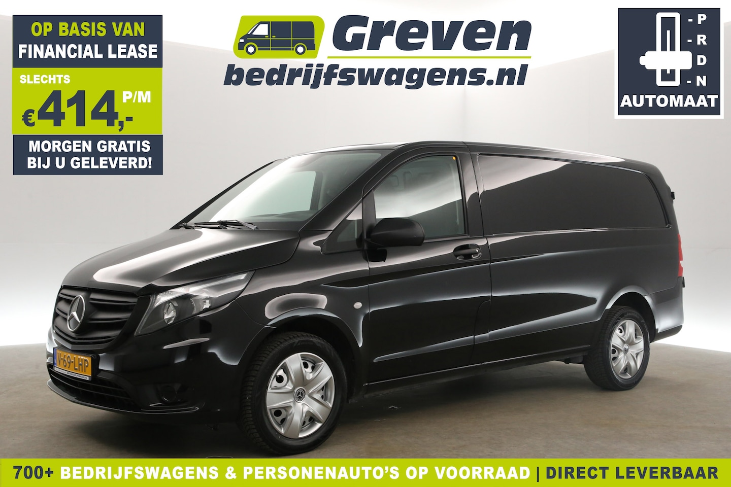 Mercedes-Benz Vito - 114 CDI Lang Automaat Airco Camera Cruise Carplay Navigatie 3 Trekhaak Persoons DAB+ - AutoWereld.nl