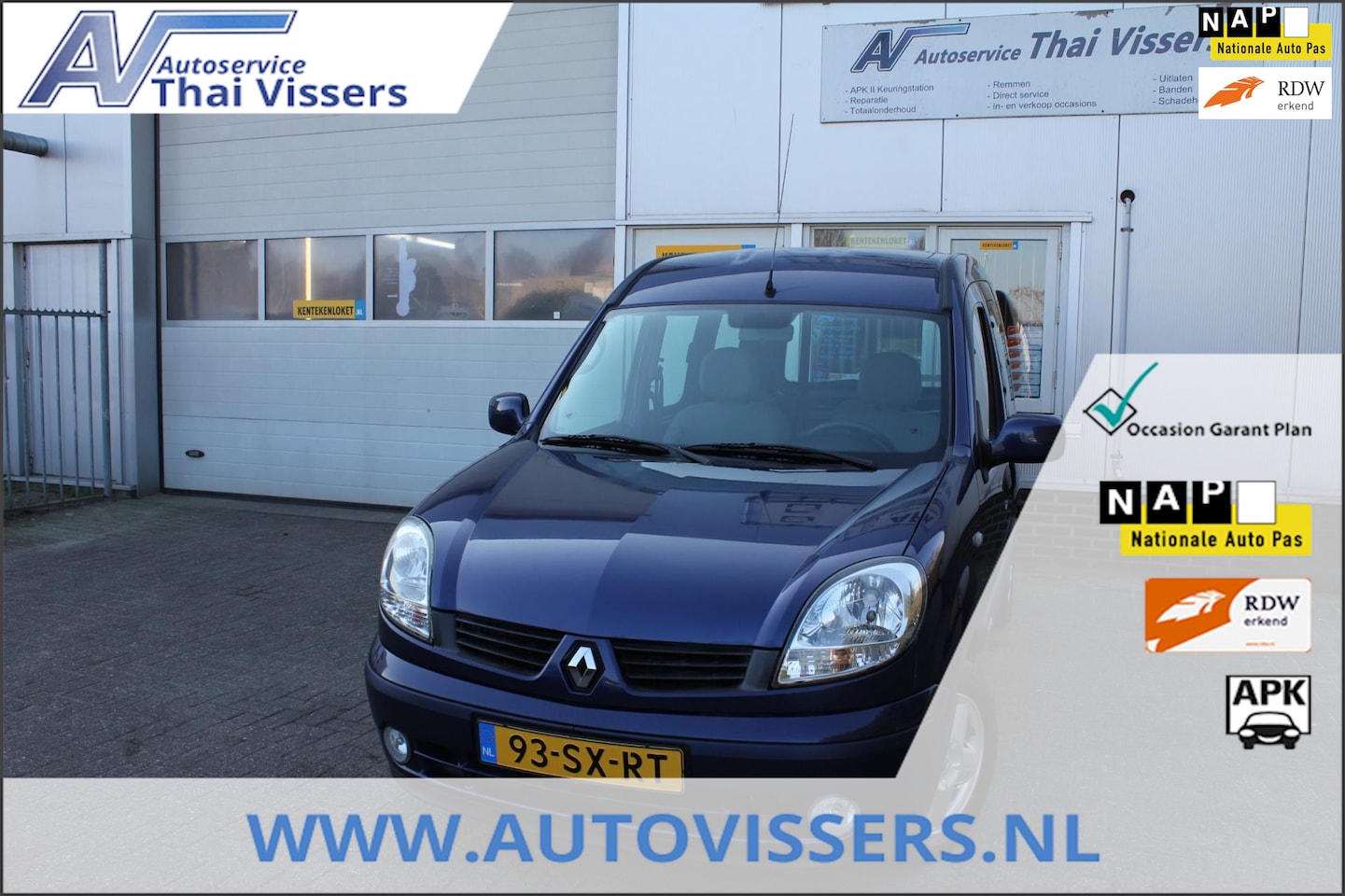 Renault Kangoo - 1.6-16V Privilège Invalide Auto Airco 2x Schuifdeur Apk - AutoWereld.nl