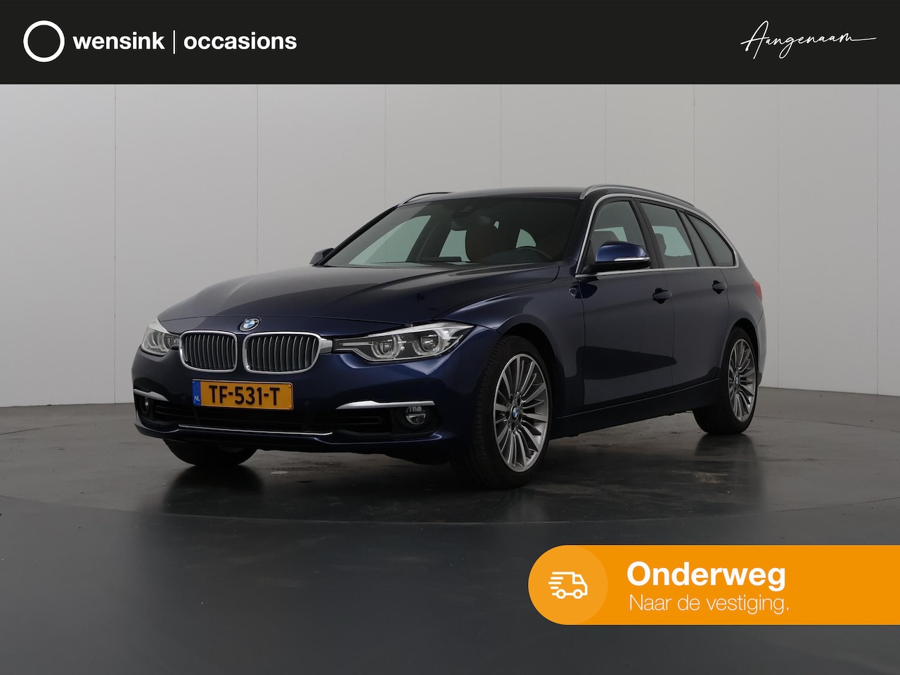 BMW 3-serie Touring - 318i Luxury Edition | Navigatie | Sportstoelen | Leder | Parkeercamera | Parkeersensoren | - AutoWereld.nl