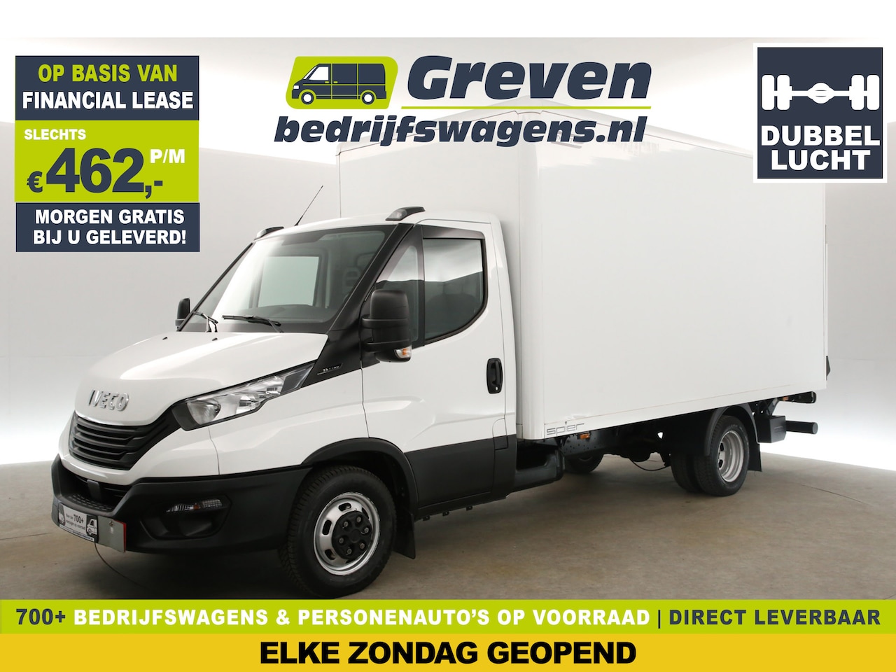 Iveco Daily - 35C16H Bakwagen Automaat Laadklep Dubbellucht Airco 3 Persoons Bluetooth DAB+ Laadbak - AutoWereld.nl