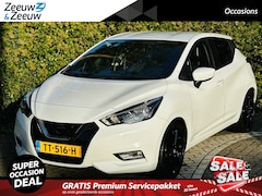 Nissan Micra - 0.9 IG-T Tekna Navi , camera , stoelverwarming , lm velgen zwart , cruise , climate , tel