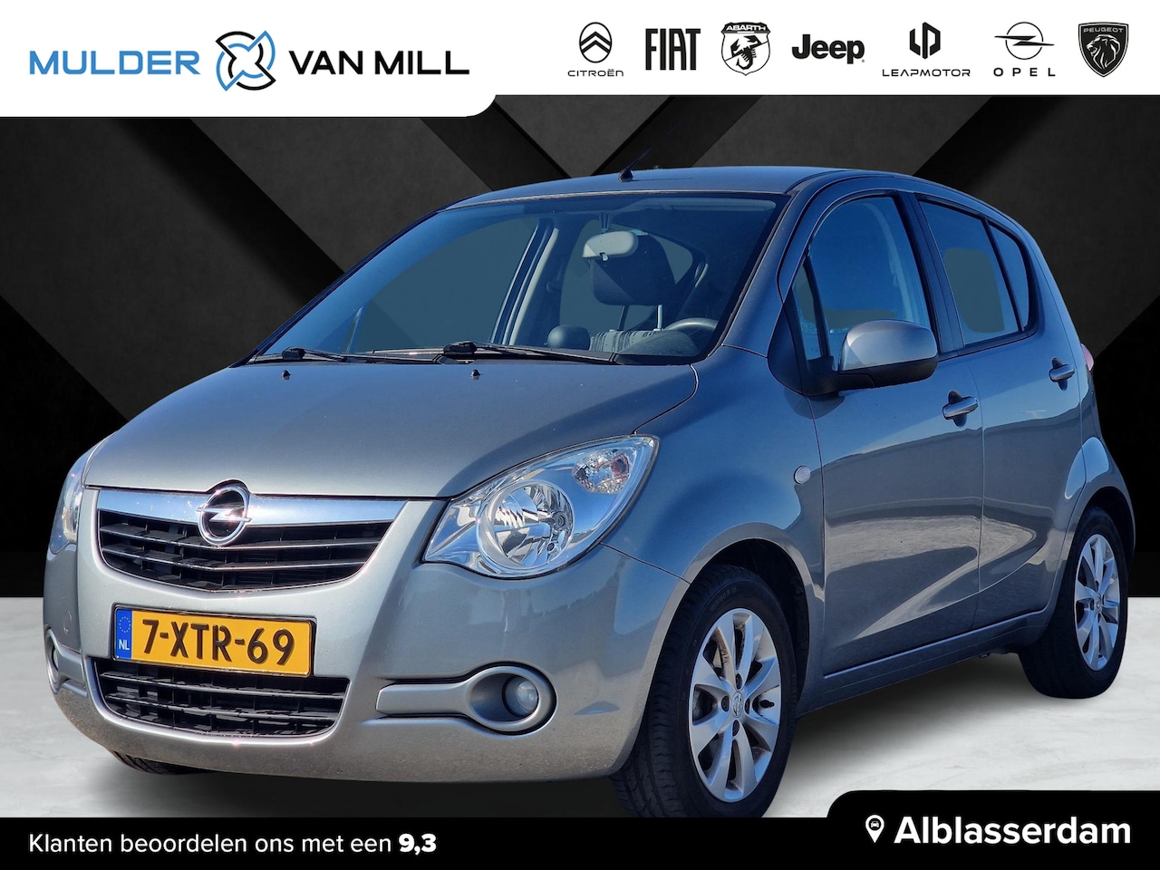 Opel Agila - 1.0 68pk Berlin+ |VERHOOGDE INSTAP|AIRCO|ISOFIX|LEDER STUUR| - AutoWereld.nl