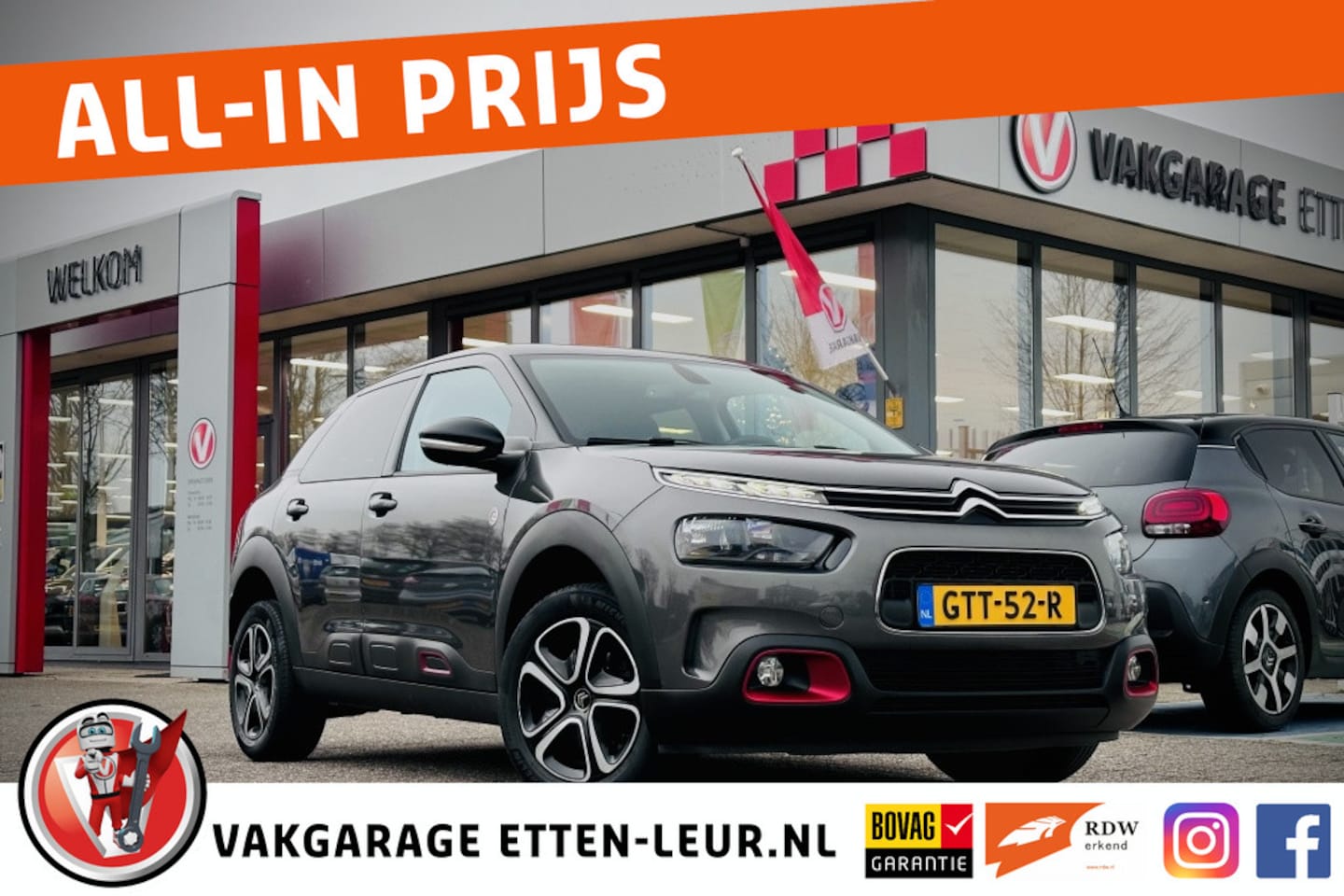 Citroën C4 Cactus - 1.2 C-Series / CAMERA / CLIMA / APPLE + ANDROID - AutoWereld.nl