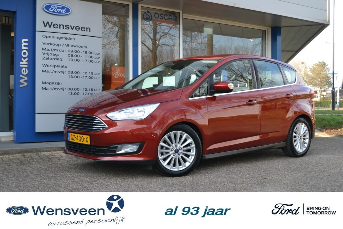 Ford C-Max - 1.0T 125pk ECOBOOST Titanium | wegklapbare trekhaak - AutoWereld.nl