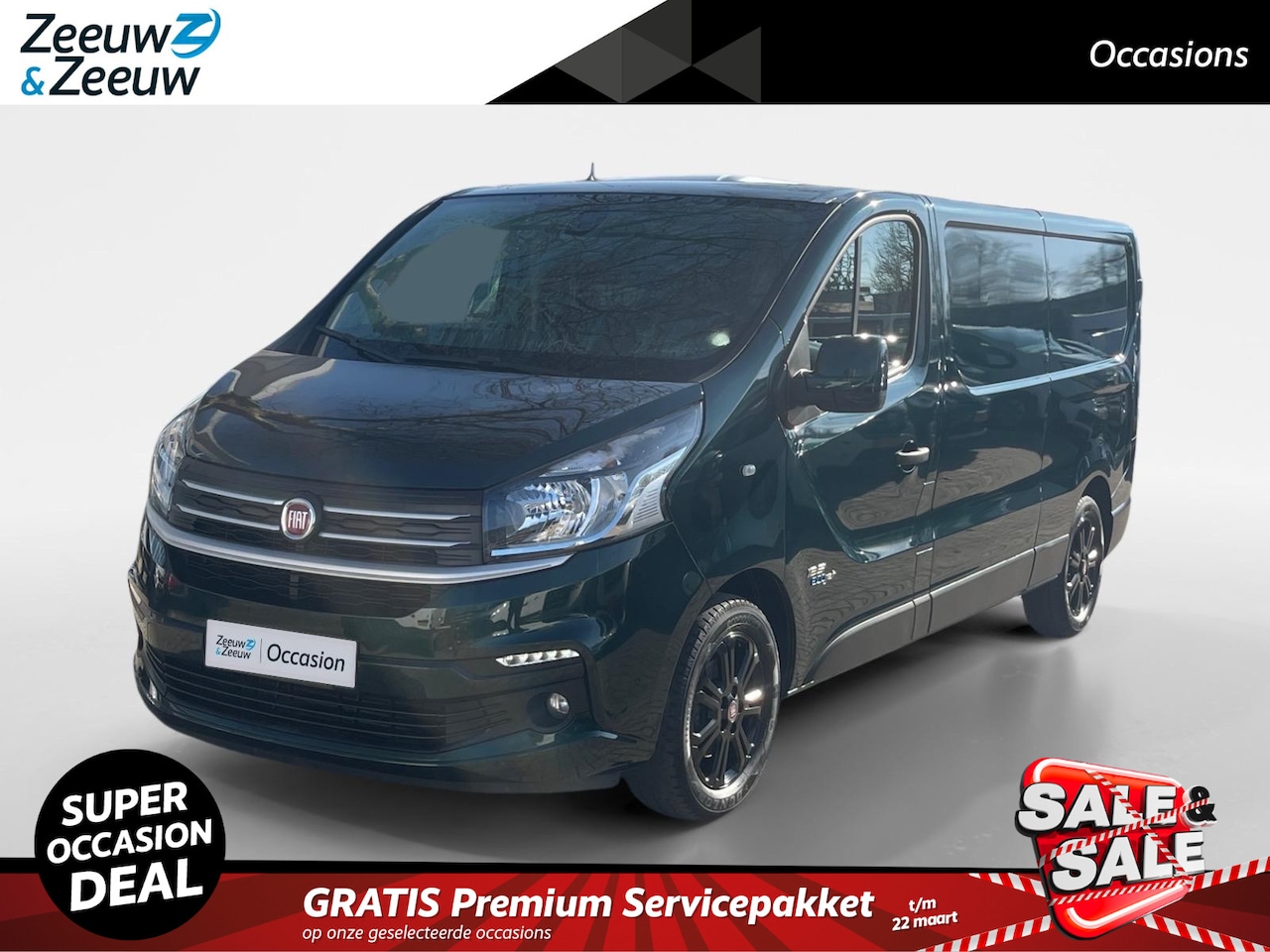 Fiat Talento - 1.6 MJ EcoJet L2H1 SX Navi airco camera parkeersensoren trekhaak cruise controle  zwarte v - AutoWereld.nl