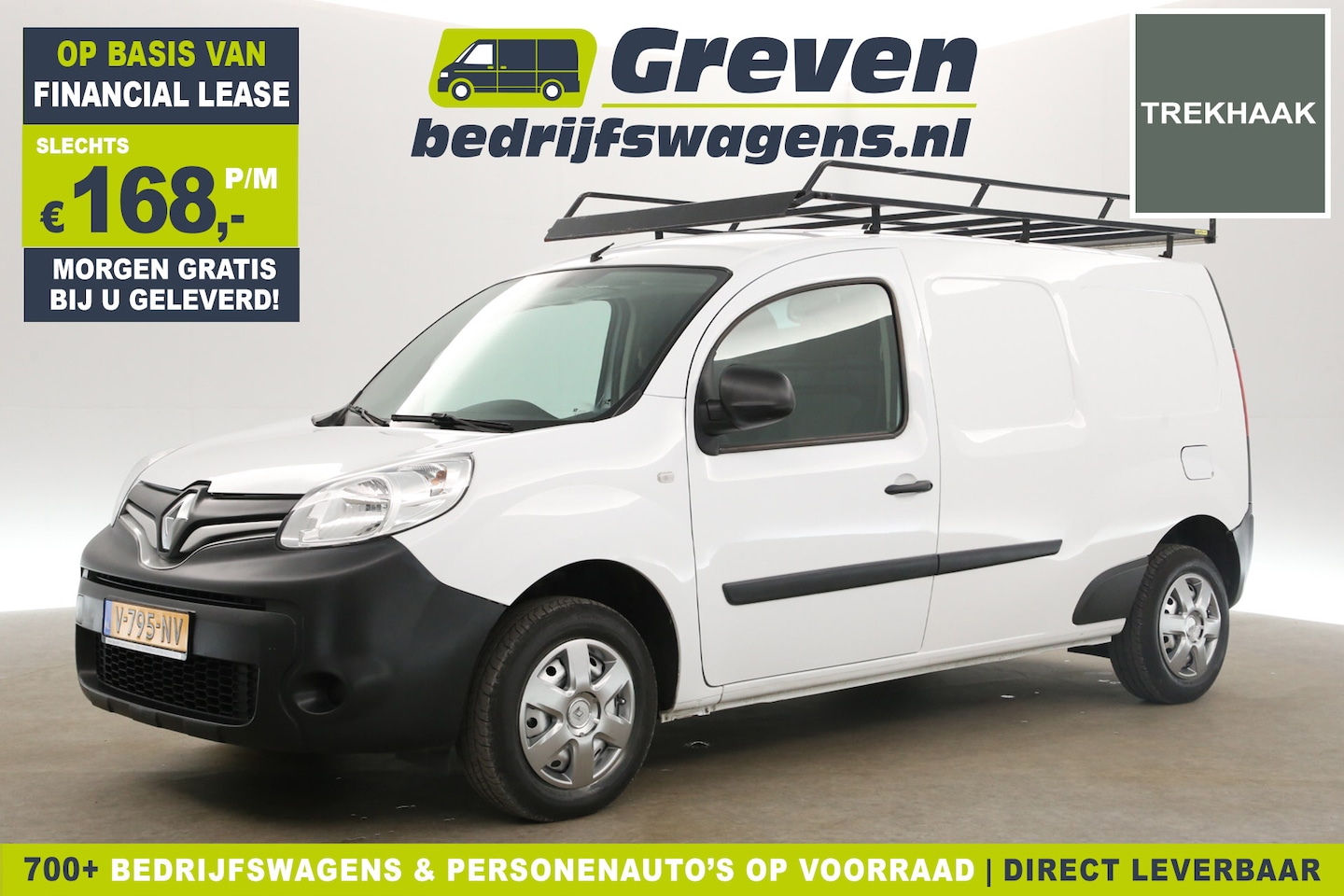 Renault Kangoo - 1.5 dCi Maxi L2H1 111PK Airco Cruise Navigatie Trekhaak Imperiaal Parkeersensoren - AutoWereld.nl