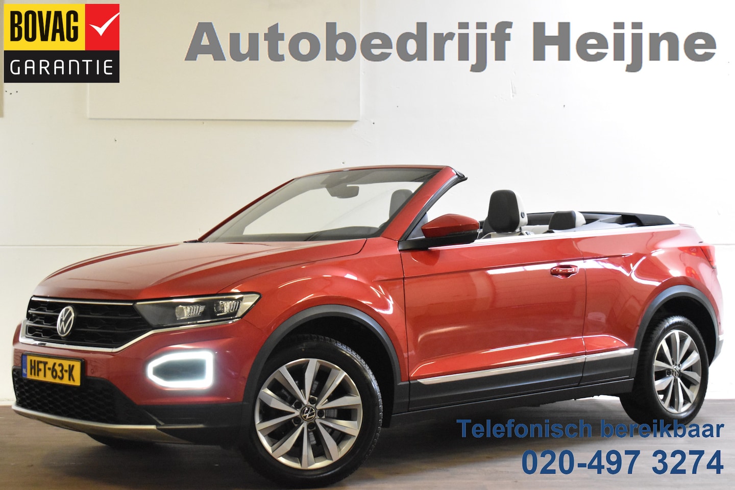 Volkswagen T-Roc Cabrio - 1.5 TSI 150PK STYLE LEDER/CAMERA/STUUR VERW. - AutoWereld.nl