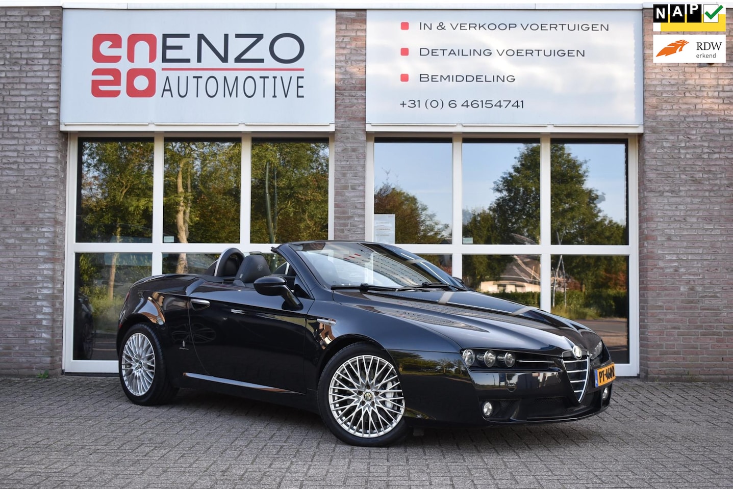 Alfa Romeo Spider - 3.2 JTS Q4 Exclusive Cruise Top staat 260PK Cabrio - AutoWereld.nl