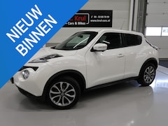 Nissan Juke - 1.2 DIG-T S/S Connect Edition Navigatie Camera Bluetooth Metallic wit Sportvelgen Airco-ec