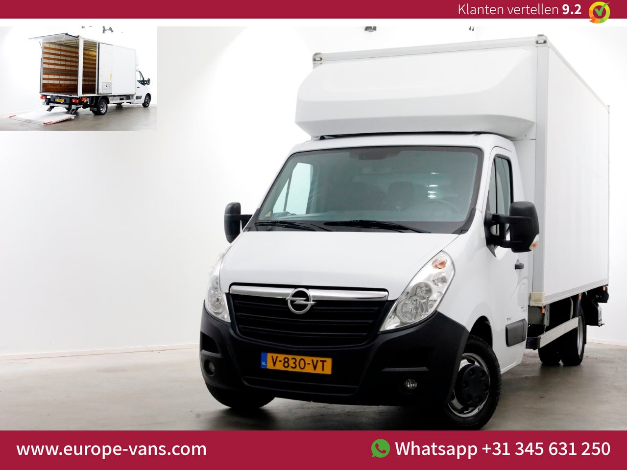 Opel Movano - 2.3 CDTI BiTurbo L4 DL Bakwagen met laadklep 02-2019 - AutoWereld.nl