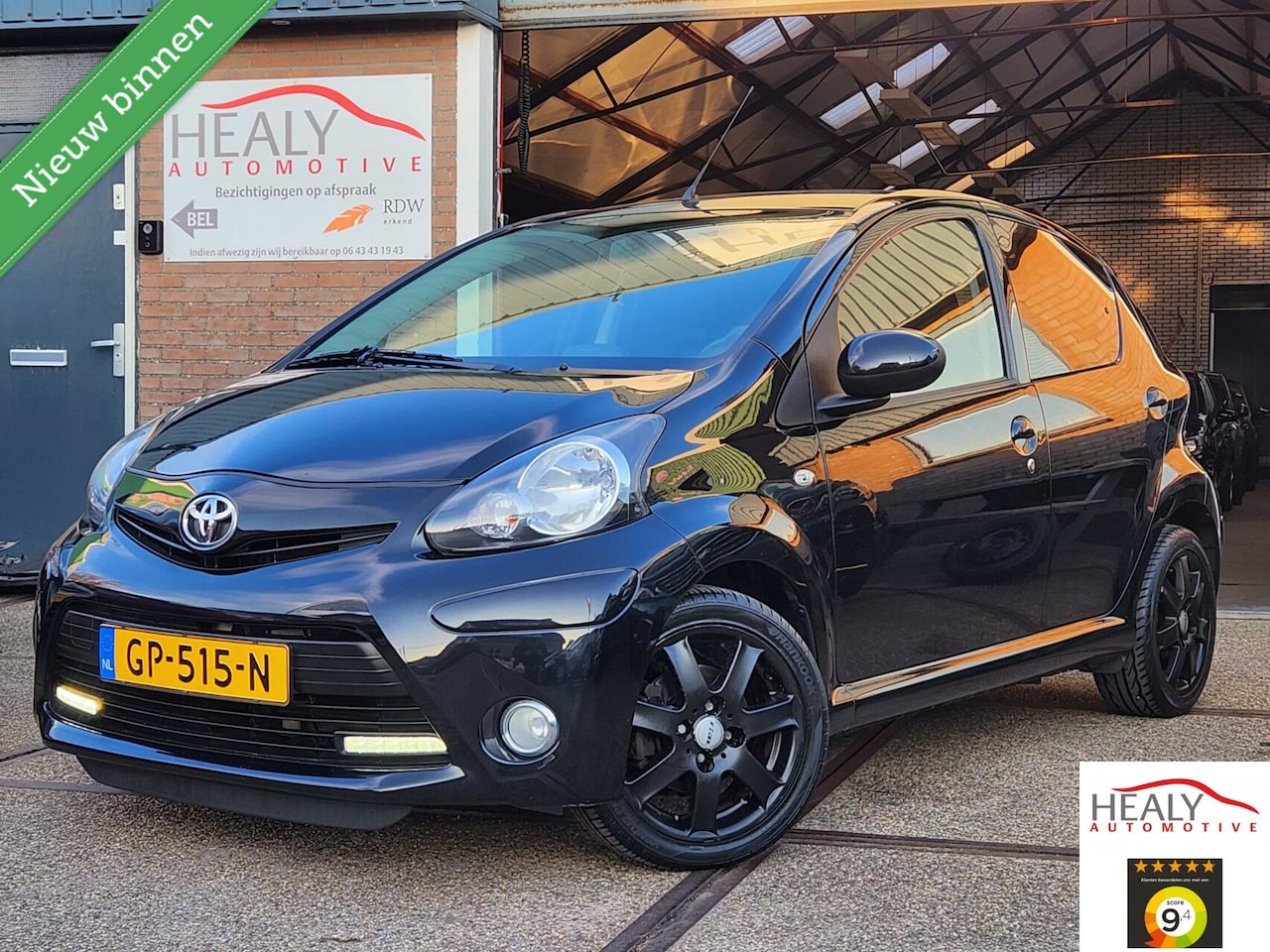 Toyota Aygo - 1.0 VVT-i Dynamic Blue|LED|2014|5drs|14" Black! - AutoWereld.nl