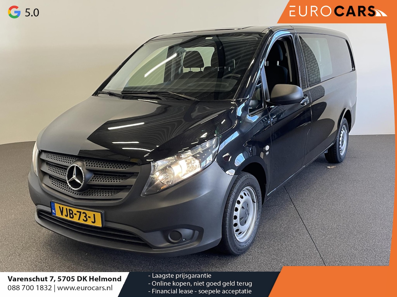 Mercedes-Benz Vito - Lang Dubbele Cabine Comfort Navigatie Airco Trekhaak - AutoWereld.nl