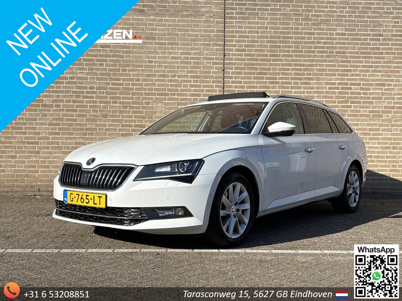 Skoda Superb Combi - 2.0 TDI Style Business | € 9.900,- NETTO! | Pano | Leder | Stoelverwarming | Cruise | Clim - AutoWereld.nl