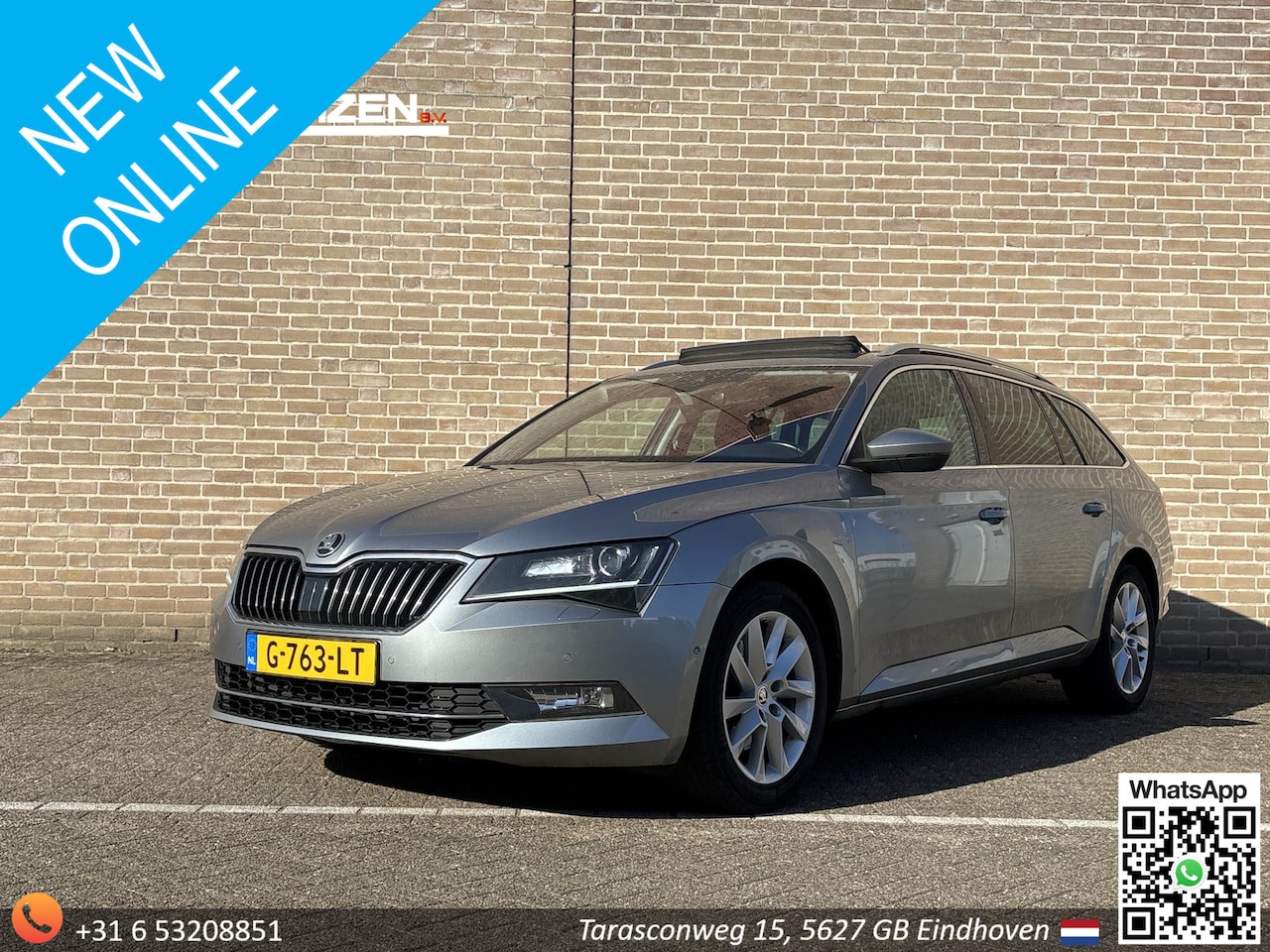 Skoda Superb Combi - 2.0 TDI Style Business | € 9.450,- NETTO! | Pano | Leder | Stoelverwarming | Cruise | Clim - AutoWereld.nl