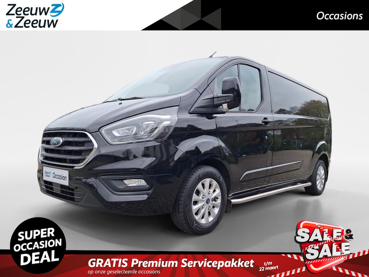 Ford Transit Custom - 300 2.0 TDCI L2H1 Limited 130PK | Xenon | Camera | Navigatie | Betimmering | Side Bars | V - AutoWereld.nl