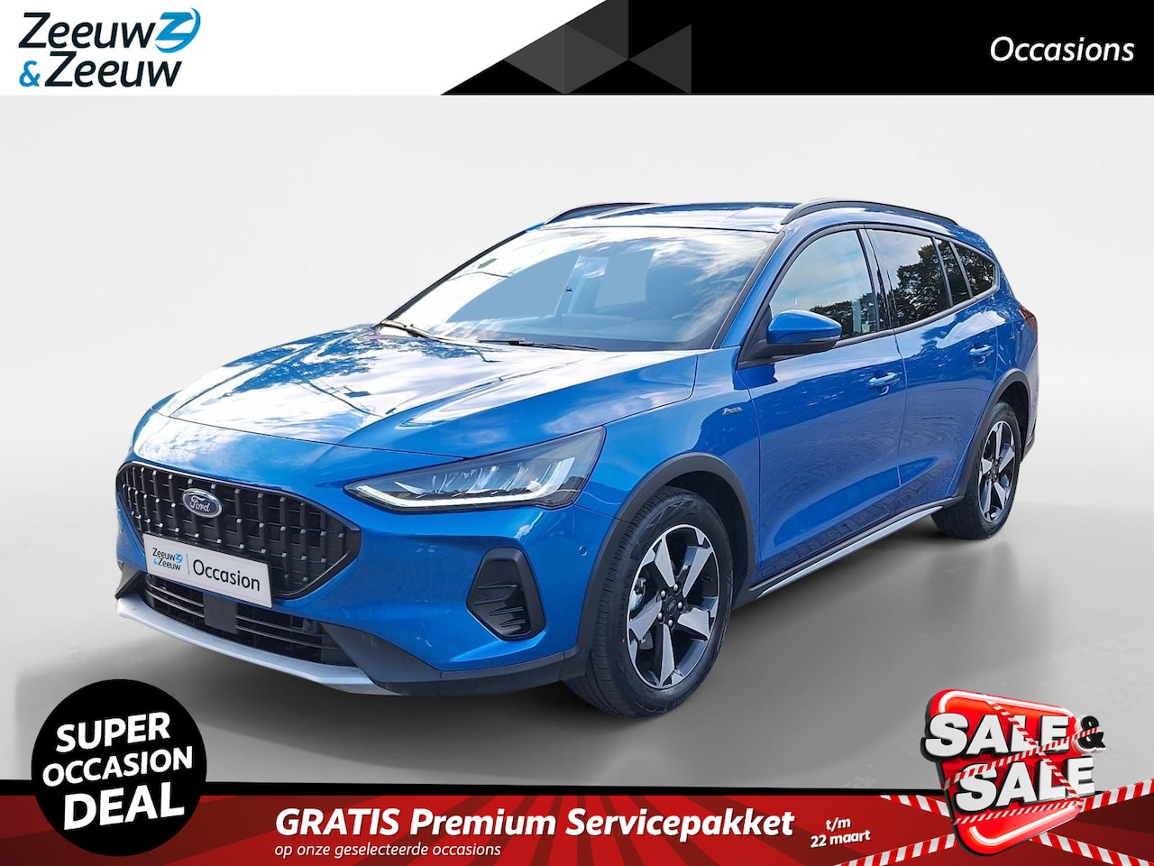 Ford Focus Wagon - 1.0 EcoBoost Hybrid Active 155Pk automaat | Adaptive cruisecontrol | B&O Audio | Dodehoekd - AutoWereld.nl