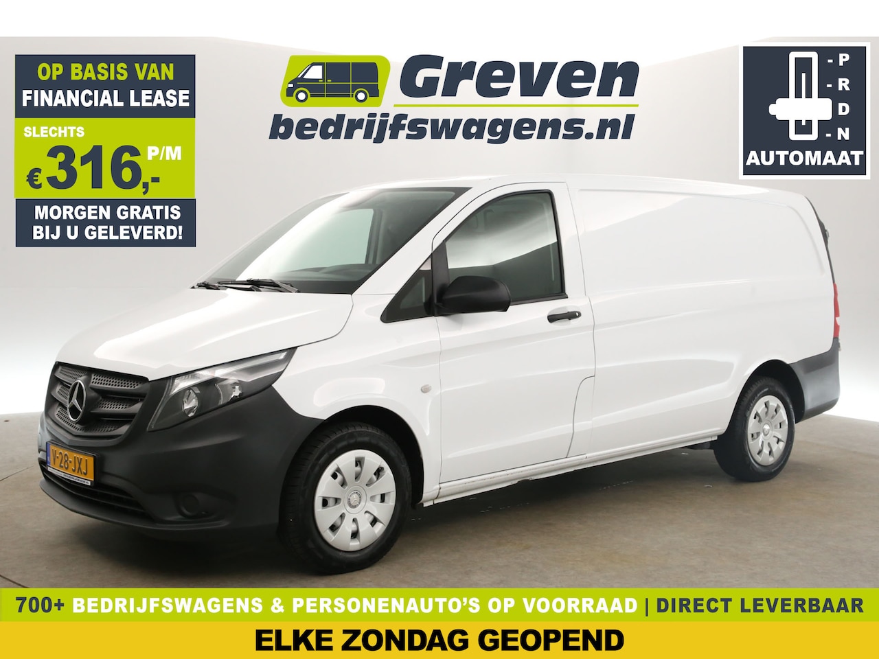 Mercedes-Benz Vito - 114 CDI Lang Automaat Airco Camera Cruise Trekhaak Stoelverwarming Navi Bluetooth - AutoWereld.nl