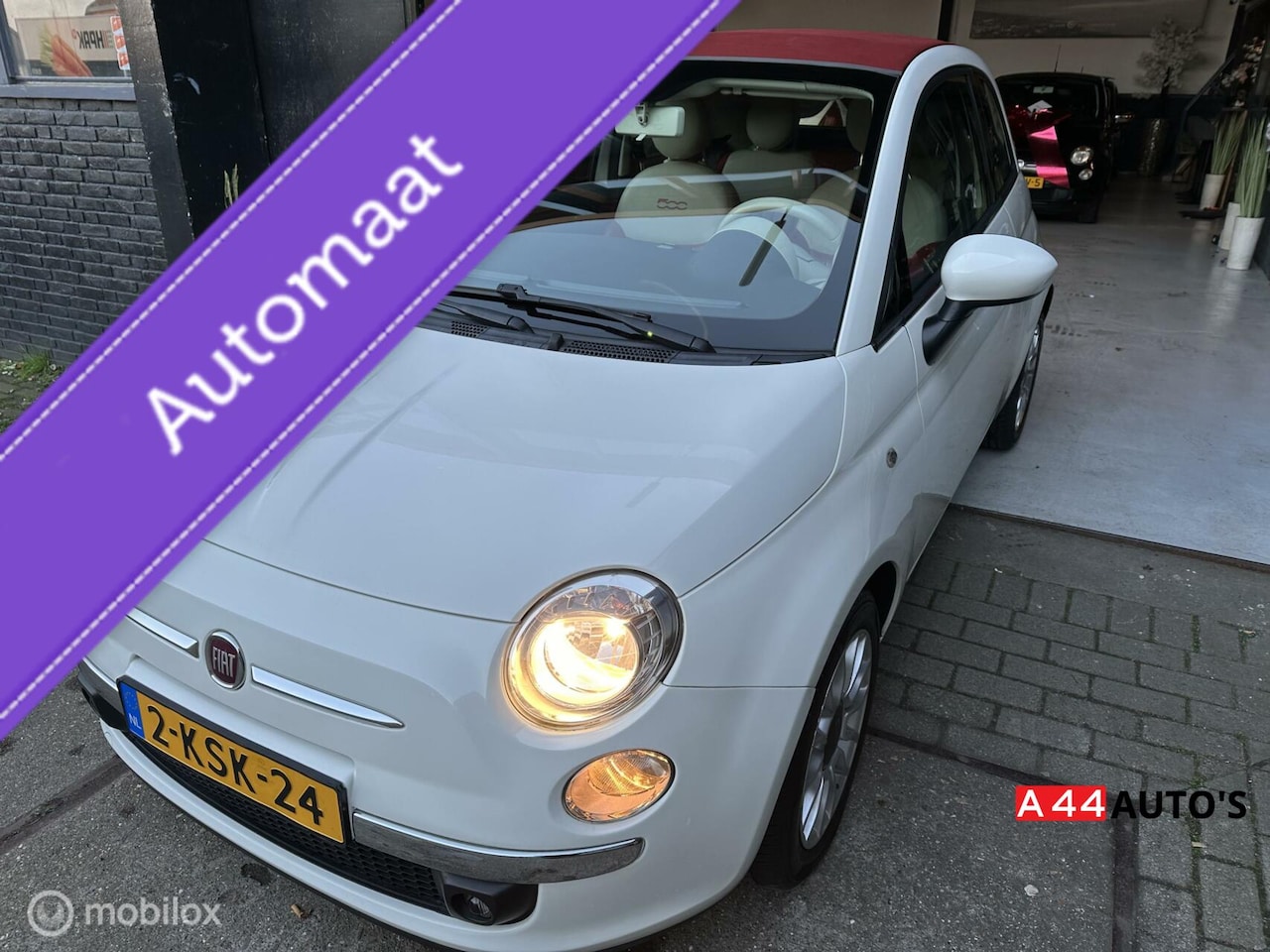 Fiat 500 - 0.9 TwinAir Turbo Sport CABRIOLET*AUTOMAAT*NL NAP✅* - AutoWereld.nl