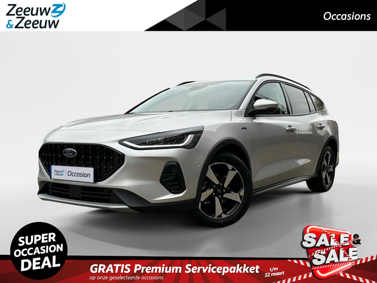 Ford Focus Wagon - 1.0 EcoBoost Hybrid Active X | Zeer nette auto | Automaat | Navigatie | Adaptieve cruise c - AutoWereld.nl