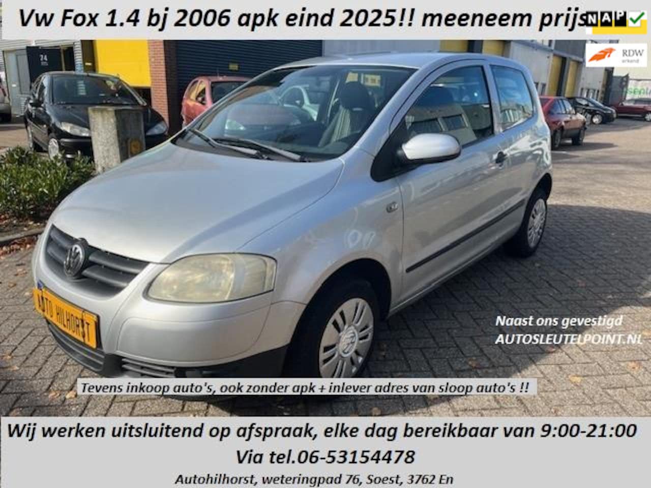 Volkswagen Fox - 1.4 Trendline ( handel export meeneemprijs!! uitsluitend op afspraak!! elke dag van 9:00-2 - AutoWereld.nl