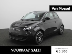 Fiat 500e - 42 kWh |Cognac Lederen Bekleding | Apple Carplay & Android Auto | 17'' LM. Velgen + All Se