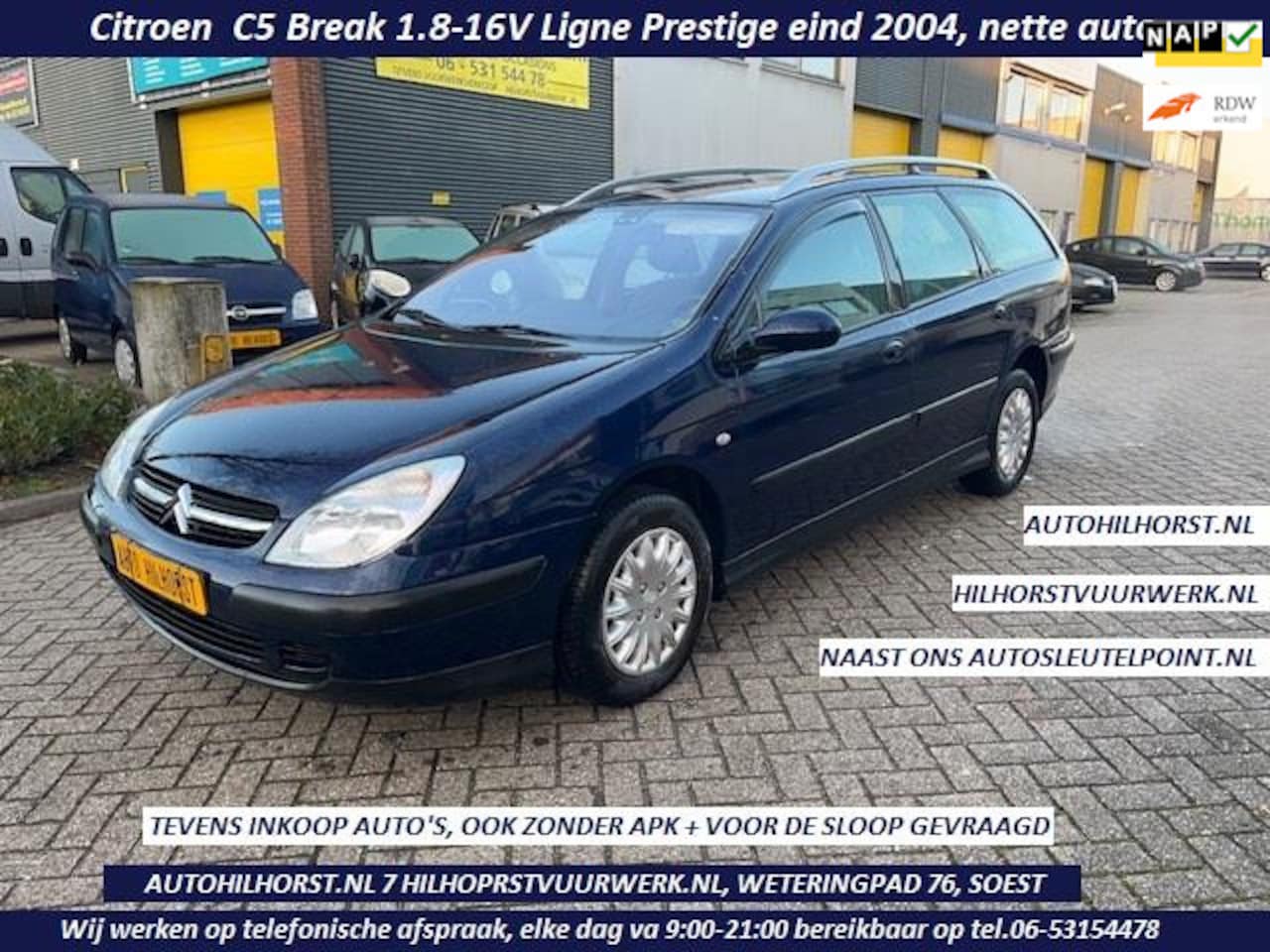 Citroën C5 Break - 1.8-16V Ligne Prestige 1.8-16V Ligne Prestige , Handel export auto's - AutoWereld.nl