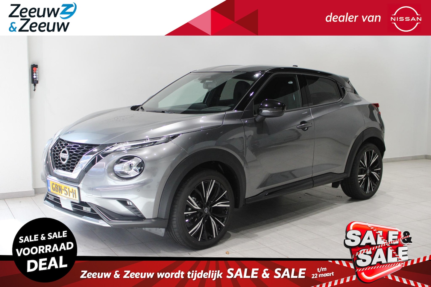 Nissan Juke - 1.0 DIG-T N-Design | chic-black leder interieur | - AutoWereld.nl