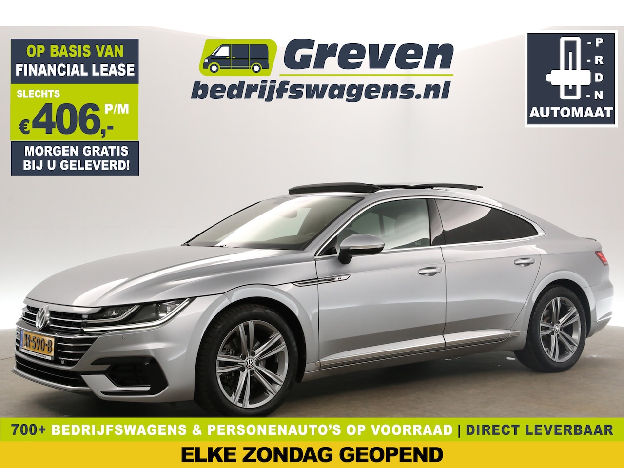 Volkswagen Arteon - 1.5 TSI R-line 150PK DSG Pano ACC Sfeer Carplay Camera LED Trekhaak Clima PDC Navi Stoelve - AutoWereld.nl