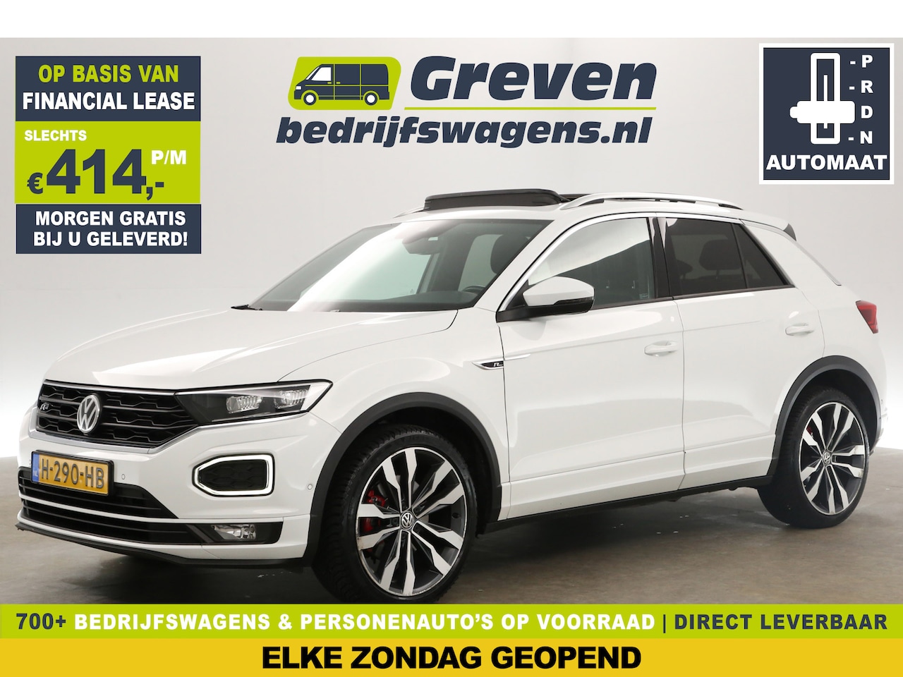 Volkswagen T-Roc - 1.5 TSI R-line 150PK DSG Pano Carplay LED Virtual Trekhaak ACC Camera Clima Navi 19"LMV - AutoWereld.nl