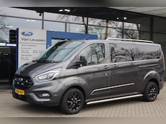 Ford Transit Custom - 320 2.0 TDCI 170PK L2H1 LIMITED DUBBEL CABINE AUTOMAAT SIDEBARS BLISS BI-XENON CAMERA 2x S