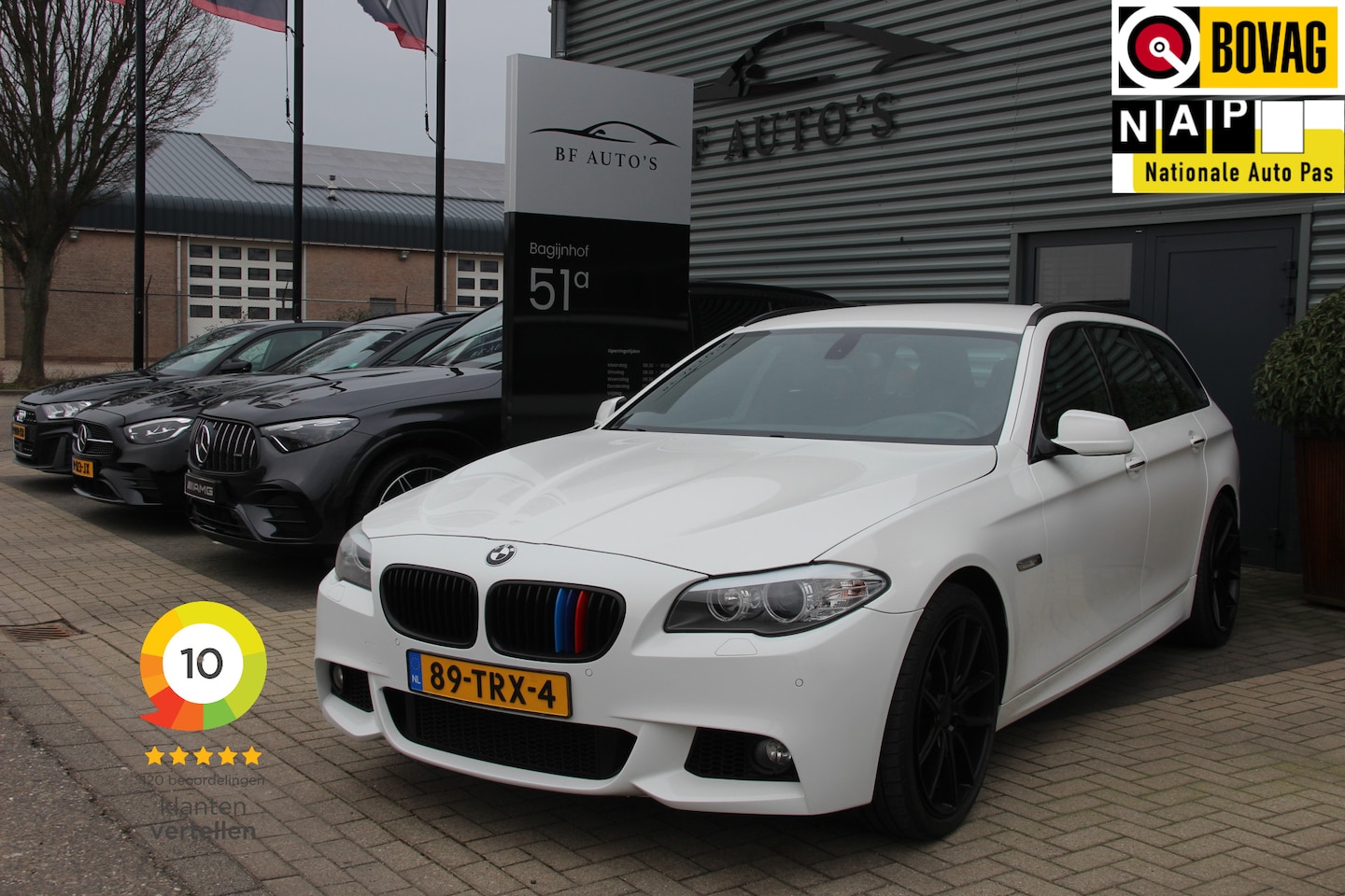 BMW 5-serie Touring - 528i High Exe Automaat NL Auto M-Sport Xenon Sportstoelen Navi ECC PDC Cruise Tel Bluetoot - AutoWereld.nl