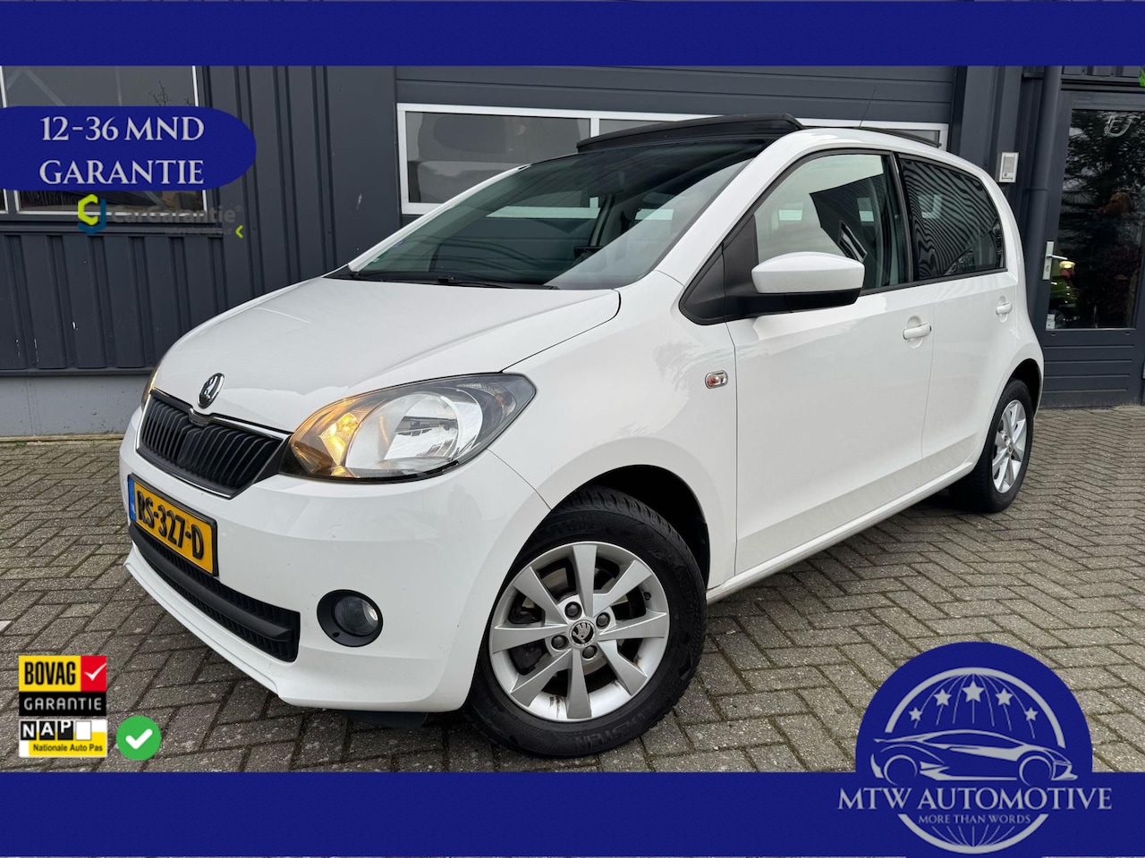 Skoda Citigo - 1.0 ARCTIC AIR / PANORAMADAK / NAVI / FULL OPTIONS - AutoWereld.nl