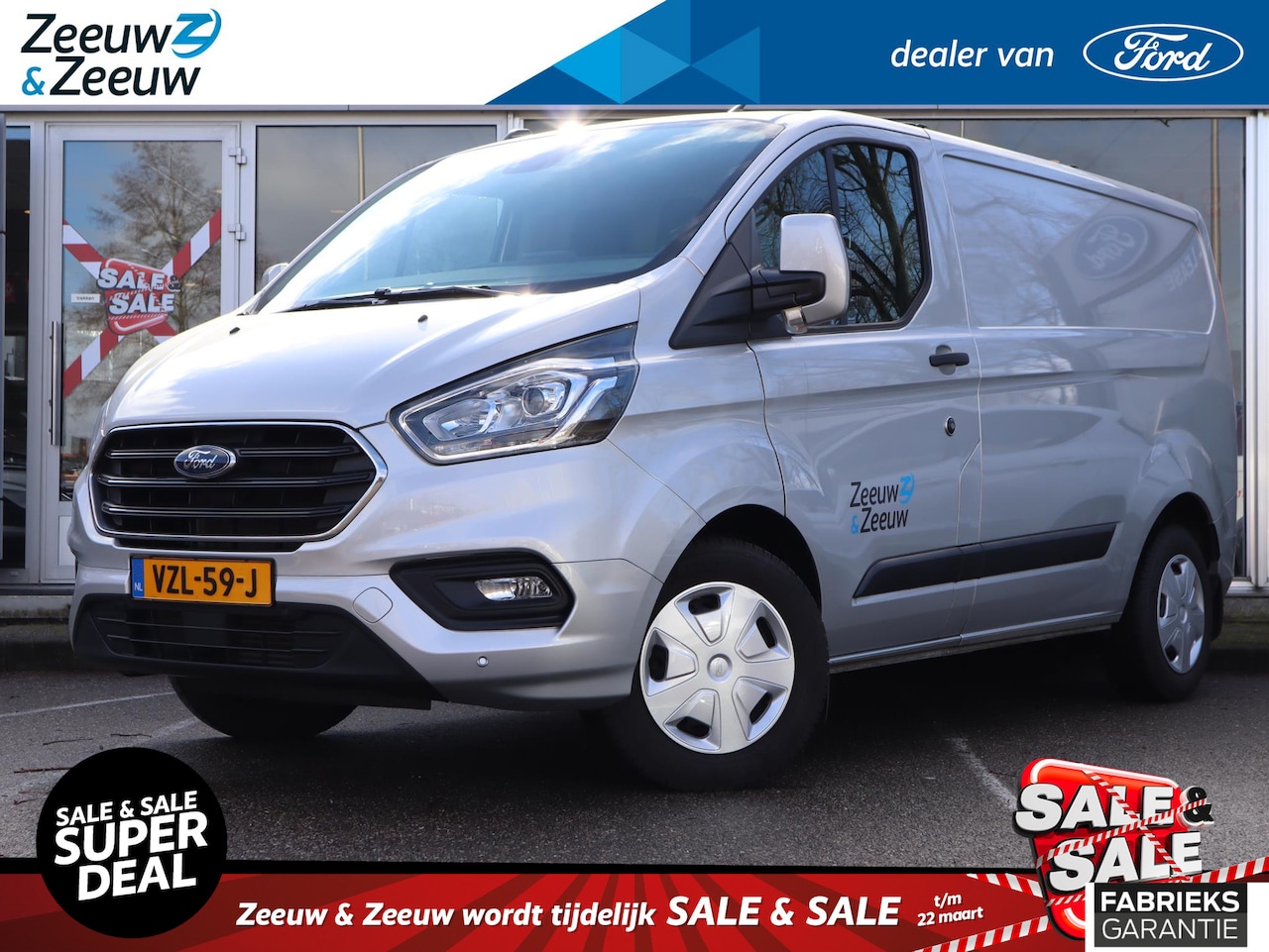 Ford Transit Custom - 340 2.0 TDCI L1H1 Trend 130PK | Imperiaal (neerklapbare dakdragers) Trekhaak | Navigatie | - AutoWereld.nl