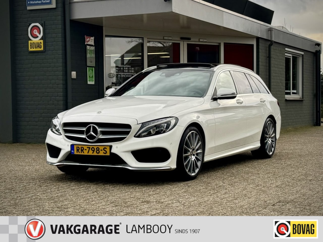 Mercedes-Benz C-klasse Estate - 180 AMG Leder Pano Burmester 2e eigenaar - AutoWereld.nl