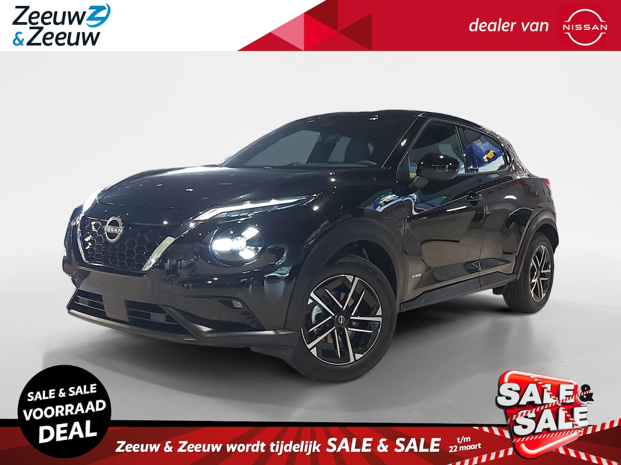 Nissan Juke - 1.6 Hybrid N-Connecta 143PK AUTOMAAT | € 7.000-- Korting! | Achteruitrijcamera | Parkeerse - AutoWereld.nl