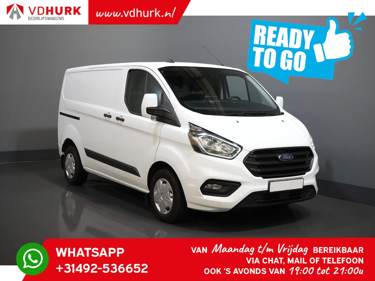 Ford Transit Custom - 300 2.0 TDCI 136 pk Trend Ready2Go Standkachel/ Carplay/ Stoelverw./ Camera/ PDC/ Cruise/ - AutoWereld.nl